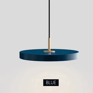 Minimalist Metal Plate Asteria Pendant Hanging Light-Pendant Lights