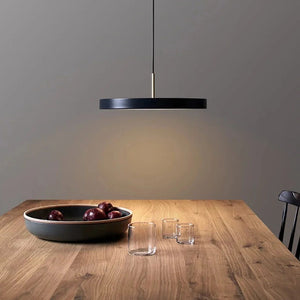 Minimalist Metal Plate Asteria Pendant Hanging Light-Pendant Lights