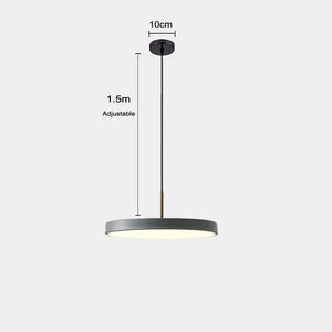 Minimalist Metal Plate Asteria Pendant Hanging Light-Pendant Lights