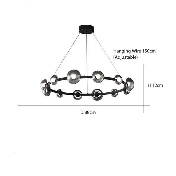 Minimalist Pendant Chandelier: Modern Lighting Solution-Ceiling Chandelier