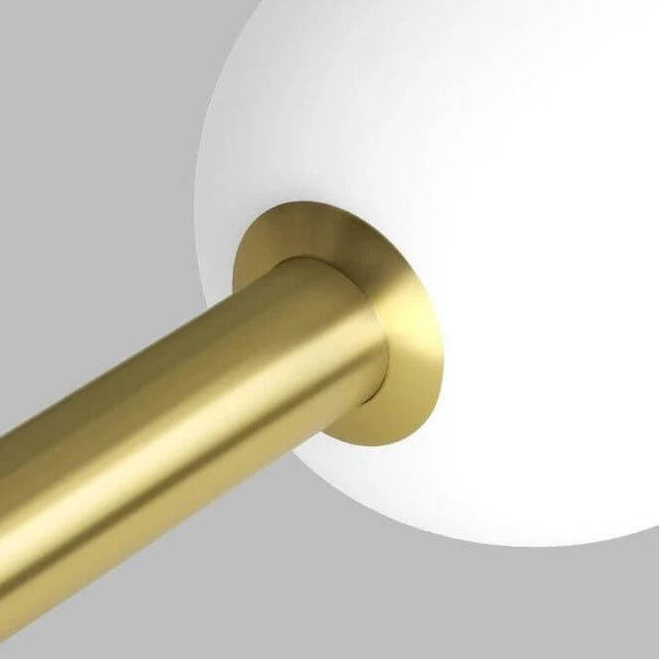 Minimalist Pole Globes Pendant Staircase Chandelier-Staircase Chandelier