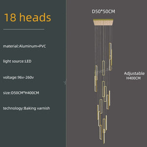 Minimalist Staircase Chandeliers - Elevate Your Space-Staircase Chandelier