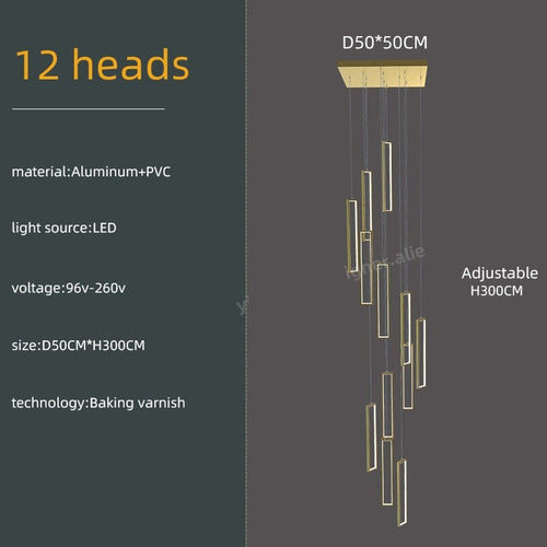 Minimalist Staircase Chandeliers - Elevate Your Space-Staircase Chandelier