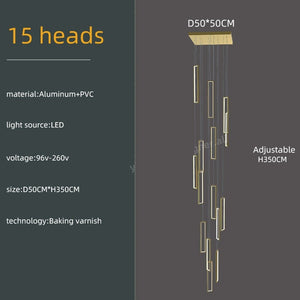 Minimalist Staircase Chandeliers - Elevate Your Space-Staircase Chandelier