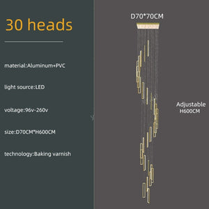 Minimalist Staircase Chandeliers - Elevate Your Space-Staircase Chandelier