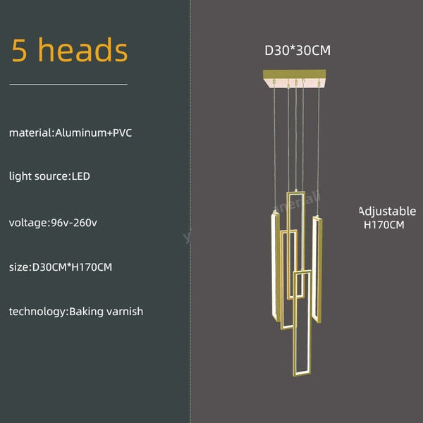 Minimalist Staircase Chandeliers - Elevate Your Space-Staircase Chandelier