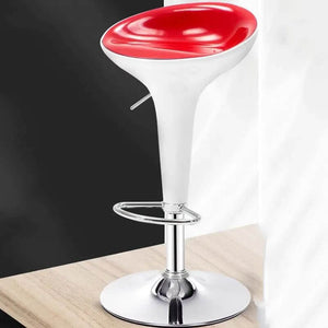 Minimalist Swivel Simple Back Bar Chair-Bar Stools