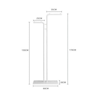 Minimalistic Rod Clothes Coat Hanging Rail Rack-Drying Racks & Hangers