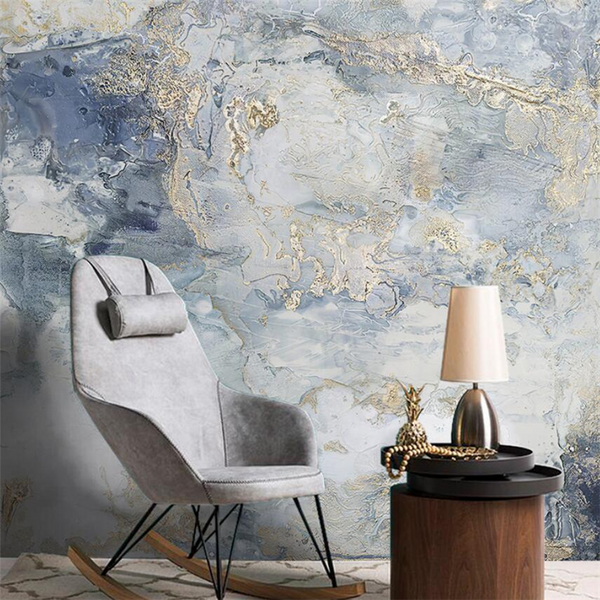 Misty Marble Wallpaper Mural - Enhance Your Walls-Marble Design Wallpaper