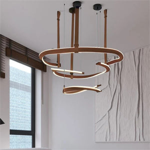 ModaLux Leather Craft LED Chandelier-Ceiling Chandelier