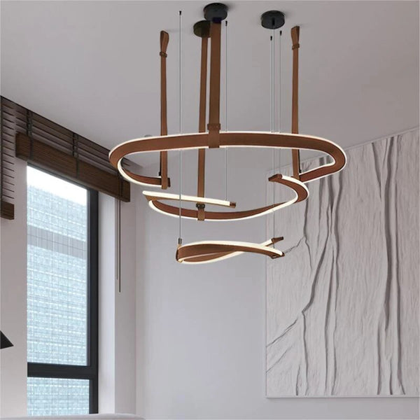 ModaLux Leather Craft LED Chandelier-Ceiling Chandelier