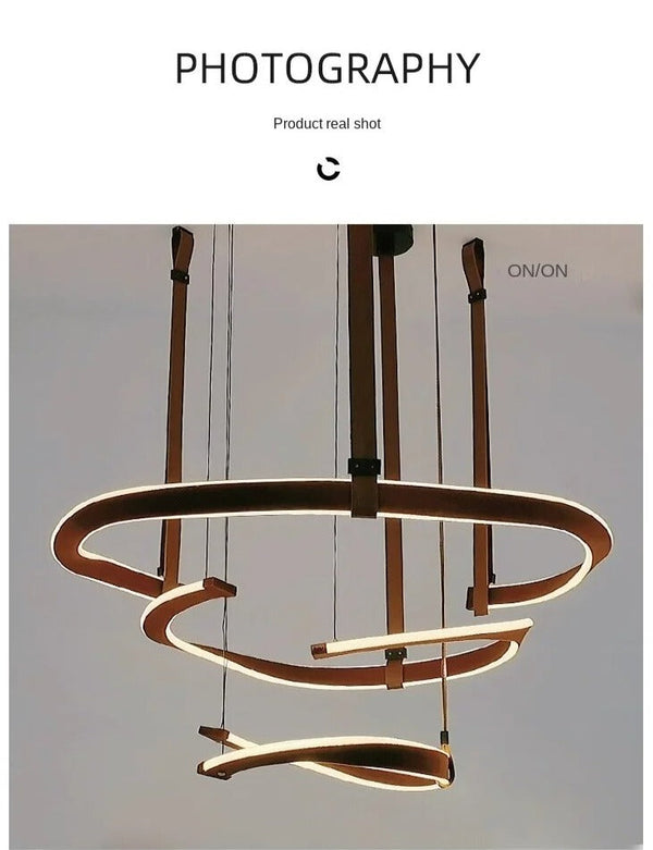 ModaLux Leather Craft LED Chandelier-Ceiling Chandelier
