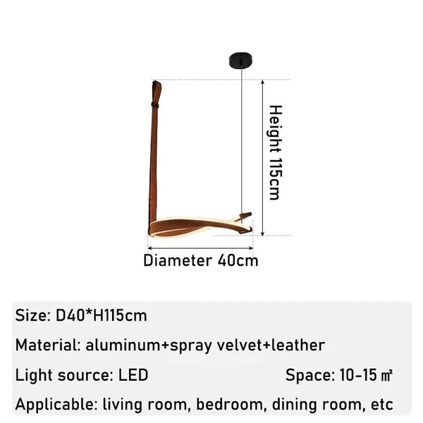 ModaLux Leather Craft LED Chandelier-Ceiling Chandelier