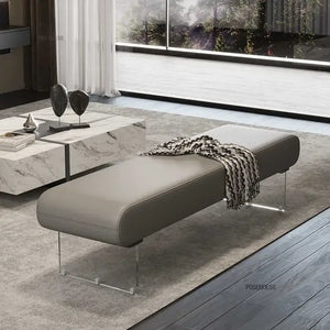 Modern Acrylic Shoe Bench – Sleek and Contemporary Seating-Bench