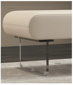 Modern Acrylic Shoe Bench – Sleek and Contemporary Seating-Bench