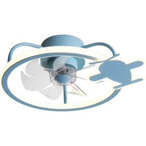 Modern Aircraft Ceiling Fan - Airplane Light with Fan-Kids Room Nursery Lighting