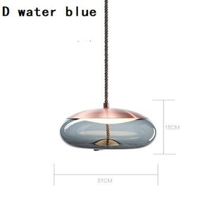 Modern Clear Smoke Glass Pendant Light-Pendant Lights