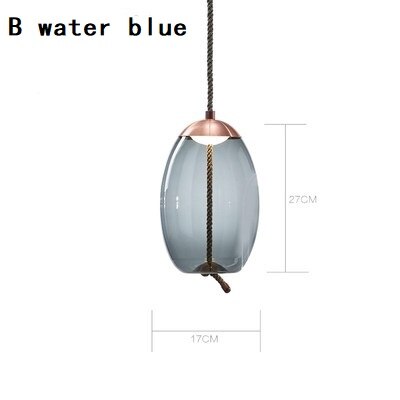 Modern Clear Smoke Glass Pendant Light-Pendant Lights