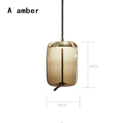 Modern Clear Smoke Glass Pendant Light-Pendant Lights