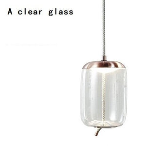 Modern Clear Smoke Glass Pendant Light-Pendant Lights