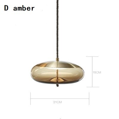 Modern Clear Smoke Glass Pendant Light-Pendant Lights