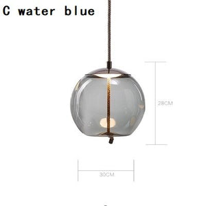 Modern Clear Smoke Glass Pendant Light-Pendant Lights