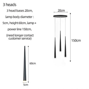 Modern Duplex Attic Pendant Lamp-Staircase Chandelier