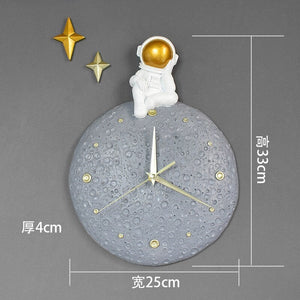 Modern Light Luxury Astronaut Wall Clock-Wall Clocks