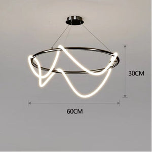 Modern Long Hose LED Chandelier for Dining Room-Kitchen Island