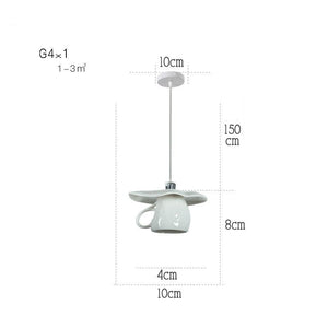 Modern Tea Cup Teapot Crockery Ceramic Led Pendant Lights-Pendant Lights