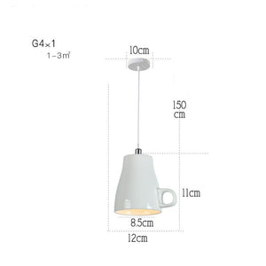 Modern Tea Cup Teapot Crockery Ceramic Led Pendant Lights-Pendant Lights