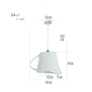 Modern Tea Cup Teapot Crockery Ceramic Led Pendant Lights-Pendant Lights