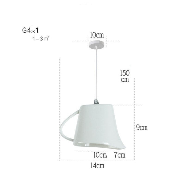 Modern Tea Cup Teapot Crockery Ceramic Led Pendant Lights-Pendant Lights