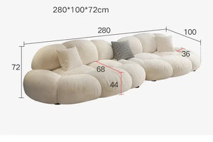 Modular Loveseat Para Sala Lounge Sofa – Contemporary Velvet Sofa Set-Sofa Set