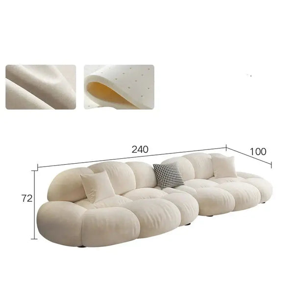 Modular Loveseat Para Sala Lounge Sofa – Contemporary Velvet Sofa Set-Sofa Set
