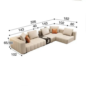 Modular Sectional Leather Sofa – Premium Comfort & Timeless Elegance-Sofa Set