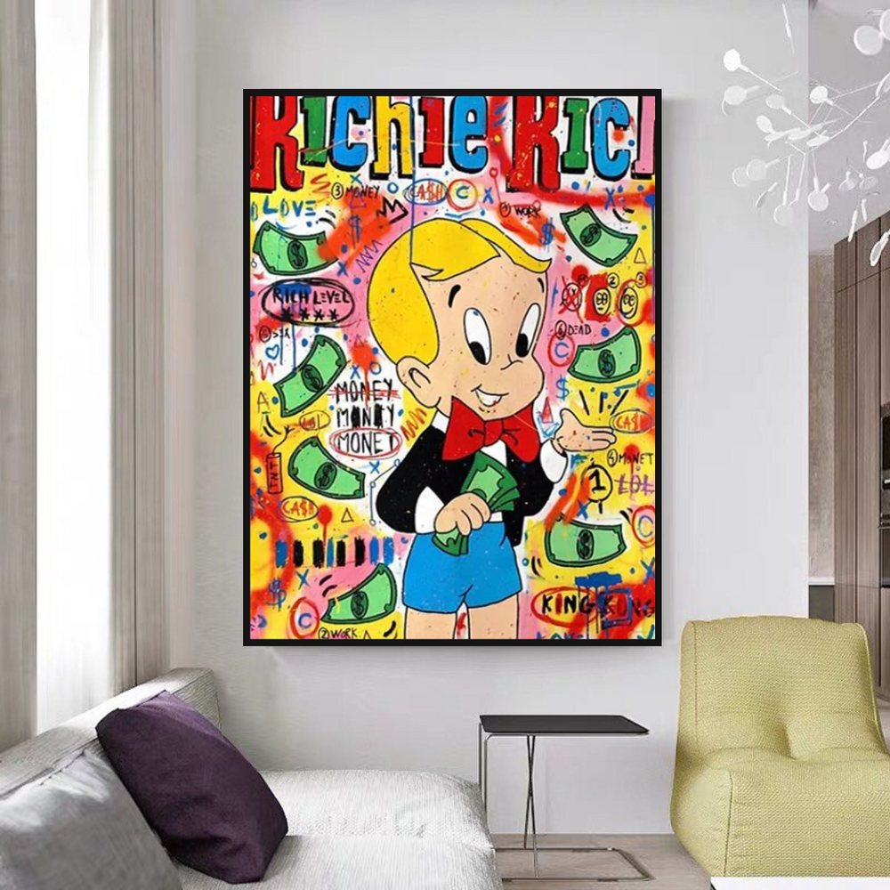 Money Boy: Richie Rich Poster - Ultimate Symbol of Wealth-Wall Posters