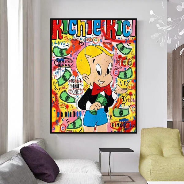 Money Boy: Richie Rich Poster - Ultimate Symbol of Wealth-Wall Posters