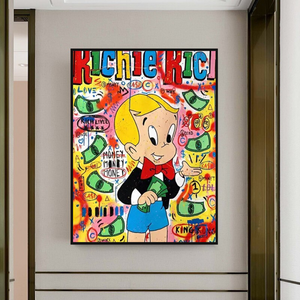 Money Boy: Richie Rich Poster - Ultimate Symbol of Wealth-Wall Posters