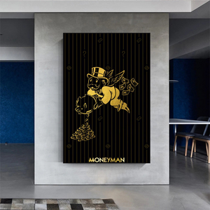 Money Man Angel: Alec Monopoly Art Exclusive Collection-Wall Posters