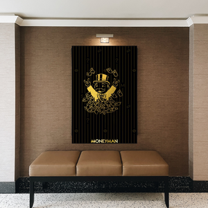 Money Man Dollar Bills by Alec Monopoly Art-Wall Posters