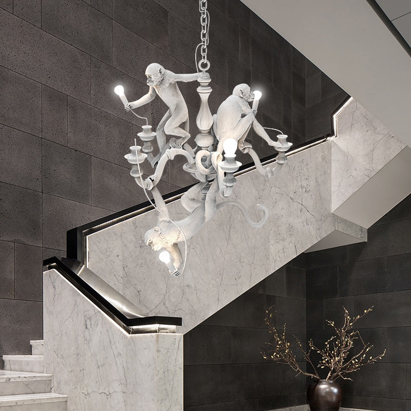 Monkeys Chandelier Luxurious Ceiling Lamp-Ceiling Chandelier