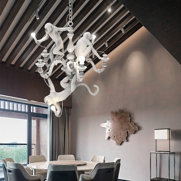 Monkeys Chandelier Luxurious Ceiling Lamp-Ceiling Chandelier