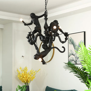 Monkeys Chandelier Luxurious Ceiling Lamp-Ceiling Chandelier