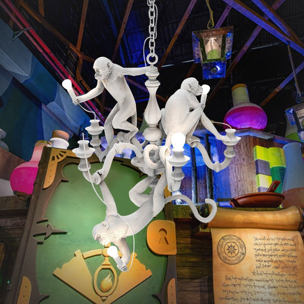 Monkeys Chandelier Luxurious Ceiling Lamp-Ceiling Chandelier