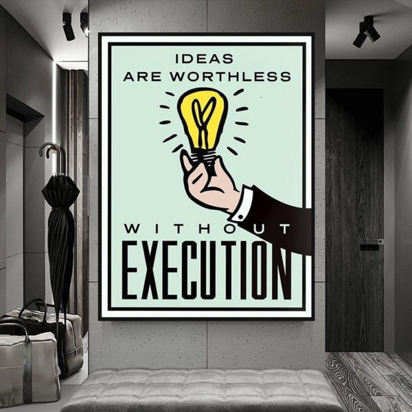 Monopoly Ideas are worthless Card Canvas Wall Art-Wall Posters