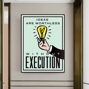 Monopoly Ideas are worthless Card Canvas Wall Art-Wall Posters