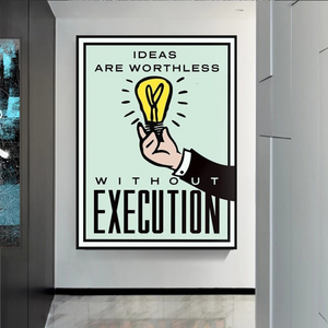 Monopoly Ideas are worthless Card Canvas Wall Art-Wall Posters