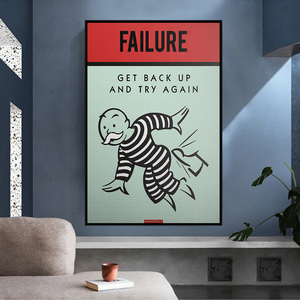 Monopoly's 'Try Again' Canvas Wall Art-Wall Posters