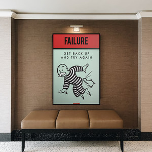 Monopoly's 'Try Again' Canvas Wall Art-Wall Posters
